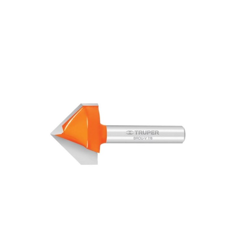 Broca para router, corte en 'V', 1/2' TRUPER TRUP-11466 TRUP-11466 TRUPER Broca para router, corte en 'V', 1/2' TRUPER TRUP-11466 TRUP-11466 TRUPER