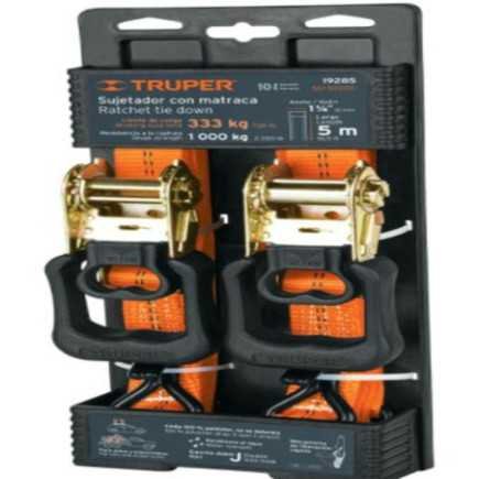 Sujetadores con matraca 2 piezas Truper 19285