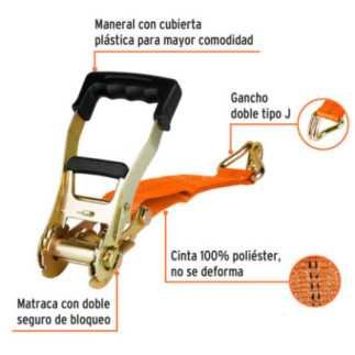 Sujetador con matraca carga máxima 3000 kg, Truper TRUP-19286