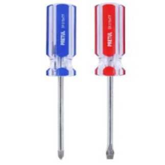 Desarmadores, 1/4x4, mango PVC 2 Pzas Pretul 20210