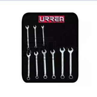 Juego 9 llaves combinadas pulido espejo 12 puntas met Urrea 1200HM