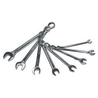 Juego de llaves combinadas pulido espejo en pulgadas 12 puntas 8 piezas Urrea 1200J