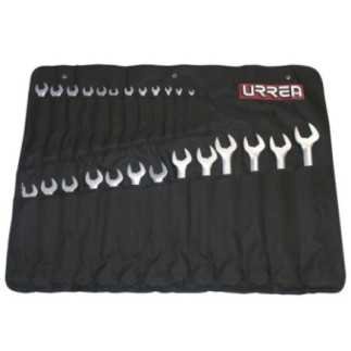 Llaves combinadas satinadas métricas, 12 puntas, 25 piezas 1200QMA