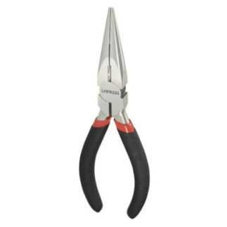 Pinza para electricista con mango rubber grip de 6-3/4" punta larga corte lateral Urrea 226GI