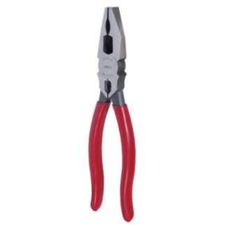 Pinza para electricista con mango rubber grip de 8-17/32" universal corte lateral quijadas Urrea 258G