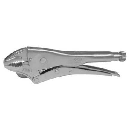 Pinza de presión de 7" quijada curva con corta alambre Urrea 294WR