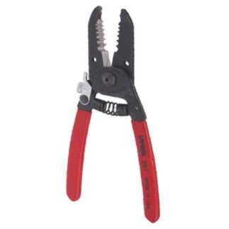 Pinza pelacable con mango air cushion 10-20 AWG de 6-3/4" alta palanca con seguro Urrea 297