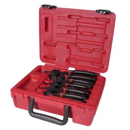 Juego de pinzas para anillos de retención 6 piezas Urrea 360D