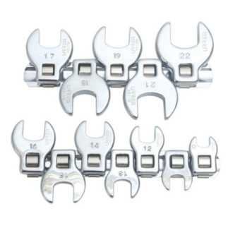 Juego de llaves pata de cuervo cuadro de 3/8" metricas 12 piezas Urrea 4900-12M