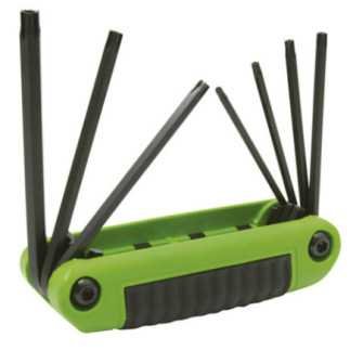 Juego de llaves hexagonales tipo navaja torx Tamper Proof T10 a T40 estuche bimat 7 pz Urrea 4977TXT