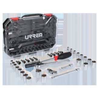 Juego de dados y accesorios cuadro de 3/8" combinado 47 piezas Urrea 5201CD