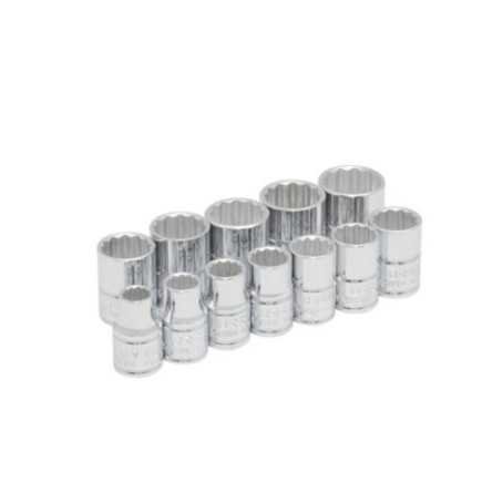 Juego de dados cuadro de 3/8" 12 puntas metricos 12 piezas Urrea 52216