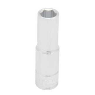 Dado largo cuadro de 1/2", 6 puntas, en pulgadas, 7/16"