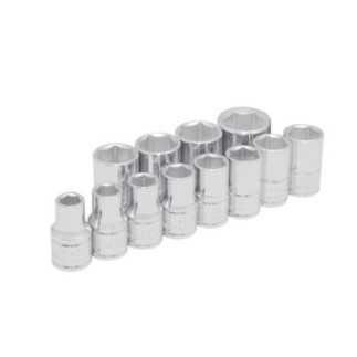 Juego de dados cuadro de 1/2" 6 puntas metricos 12 piezas Urrea 54213