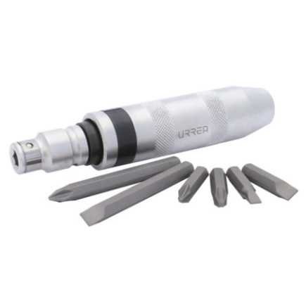 Juego de destornillador de golpe con puntas intercambiables 8 piezas Urrea 70999A