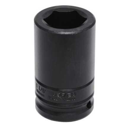 Dado de impacto largo cuadro de 3/4" 6 puntas en pulgadas 1-1/8" Urrea 7518L