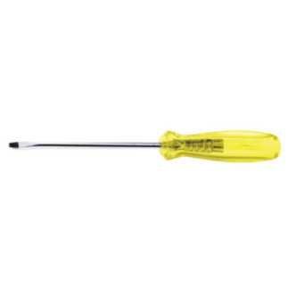 Destornillador con mango ambar punta plana barra redonda 1/4" x 6" Urrea 9616