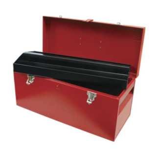 D6 Caja portaherramientas metálica color rojo 20" x 8" x 9" Urrea
