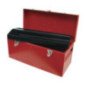 D6 Caja portaherramientas metálica color rojo 20" x 8" x 9" Urrea