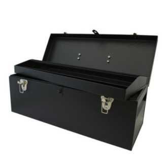 D7C20 Caja portaherramientas metálica color negro 24" x 9" x 9" Urrea
