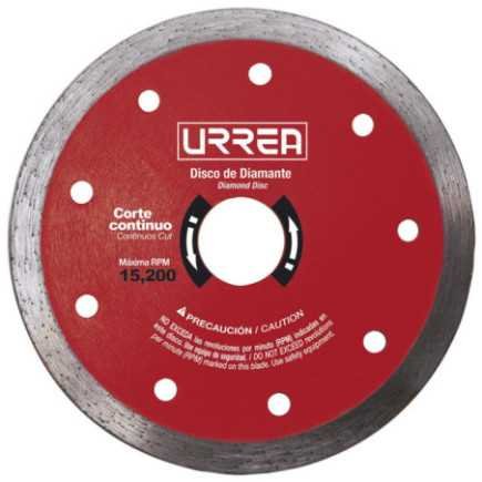 Disco de diamante continuo 4-1/2" Urrea DDIC45
