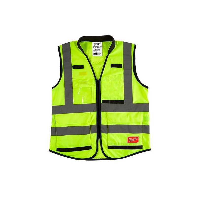 Chaleco Premium De Seguridad Alta Visibiidad Amarillo Ch/M AMIL48735041 MILWAUKEE Chaleco Premium De Seguridad Alta Visibiidad Amarillo Ch/M AMIL48735041 MILWAUKEE