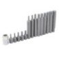 Juego de puntas torx cortas y largas hexágono de 3/8" con adaptador 15 piezas Urrea J230
