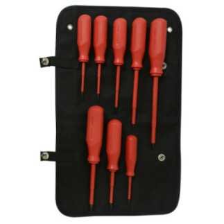 Juego de destornilladores rojos 1000 V combinados 8 piezas Urrea J9700V