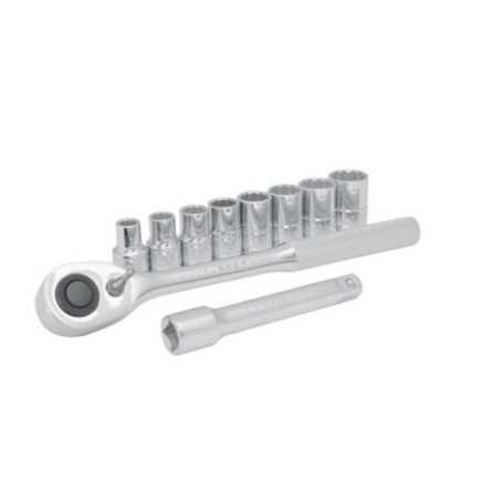 JBUA01S Juego de dados y accesorios cuadro de 1/2" en pulgadas 10 piezas Urrea