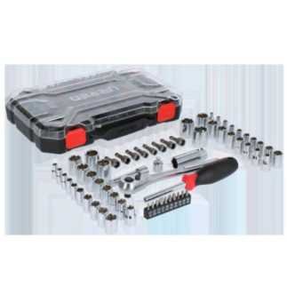 JCD01 Juego de dados y accesorios cuadro de 1/4" y 3/8" combinado 63 piezas Urrea