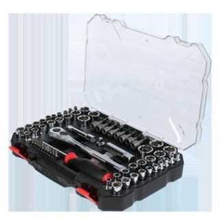 JCD01 Juego de dados y accesorios cuadro de 1/4" y 3/8" combinado 63 piezas Urrea