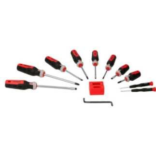 Juego de destornilladores con mango trimaterial y accesorios 12 piezas Urrea JDT12