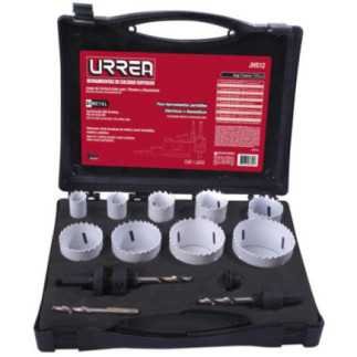 Juego de cortacírculos bimetálicos 12 piezas Urrea JHS12