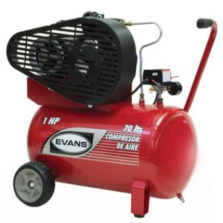 Compresor De Banda 1 Hp 70 Litros 5 Pcm Evans Ve055Me100-070