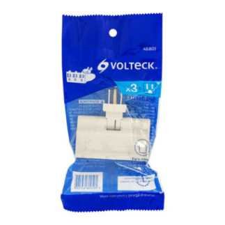 Multicontacto Triple Aterrizado Tipo Bisagra Volteck