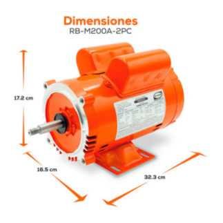 Motor monofasico 2 HP Alta Uso Bomba 127/220 V EVANS VRB-M20