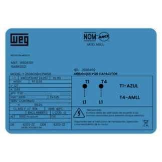 Motor Monofasico 1/4 Hp 2 Pol Brida "C" Ecologico Weg 11754623 WEG0020