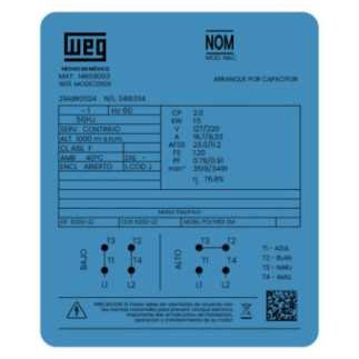 Motor Electrico 2 HP Monofásico Brida "C" WEG 14609003 Roscado