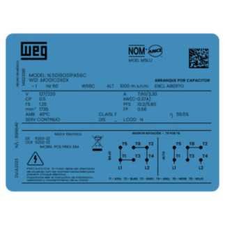 Motor Monofasico 1/2 Hp 4 Polos Brida "C" Nema 14823381