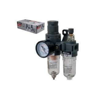 Filtro regulador y lubricador 1/4" de 2 unidades WESTON FRL-205