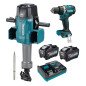Combo martillo demoledor 1-1/8" 80 V + rotomartillo 40 V BL + kit