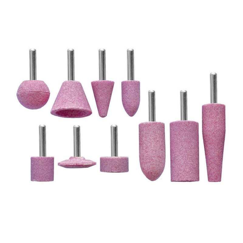 Piedras montadas grano 60 set 10 pzs