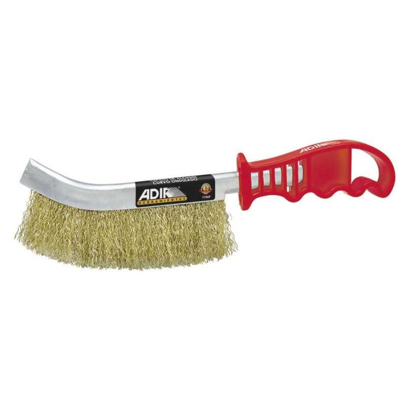 cepillo de alambre curvo ondulado laton