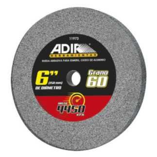 rueda abrasiva p/esmeril oxido aluminio 6"x3/4"x1" grano 36