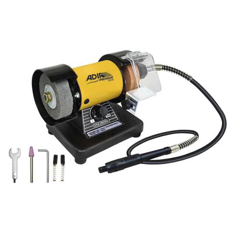 mini esmeriladora de banco multiusos 3" c/chicote