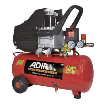 Compresora 2.5 H.P. Tanque 25 Lts