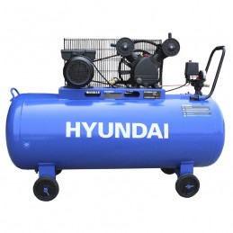 Compresor De Banda A Gasolina 100 Litros 2 Hp 115 Psi 110V 60Hz Hyundai Hyu-Hyac100C HYU-HYAC100C HYUNDAI