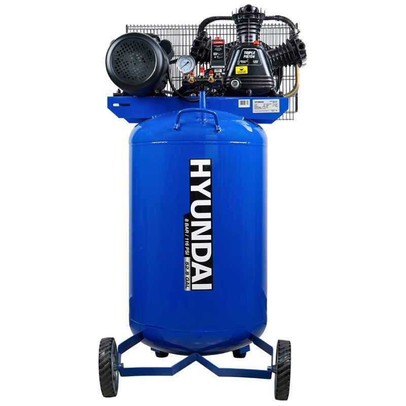 Compresor De Banda Vertical 200 L 4 Hp 110 V 116 Psi