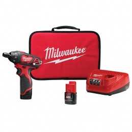 Destornillador 1/4" Compacto 12 Volts Li-Ion 0-500 Rpm Milwaukee 2401-22 MIL2401-22 MILWAUKEE