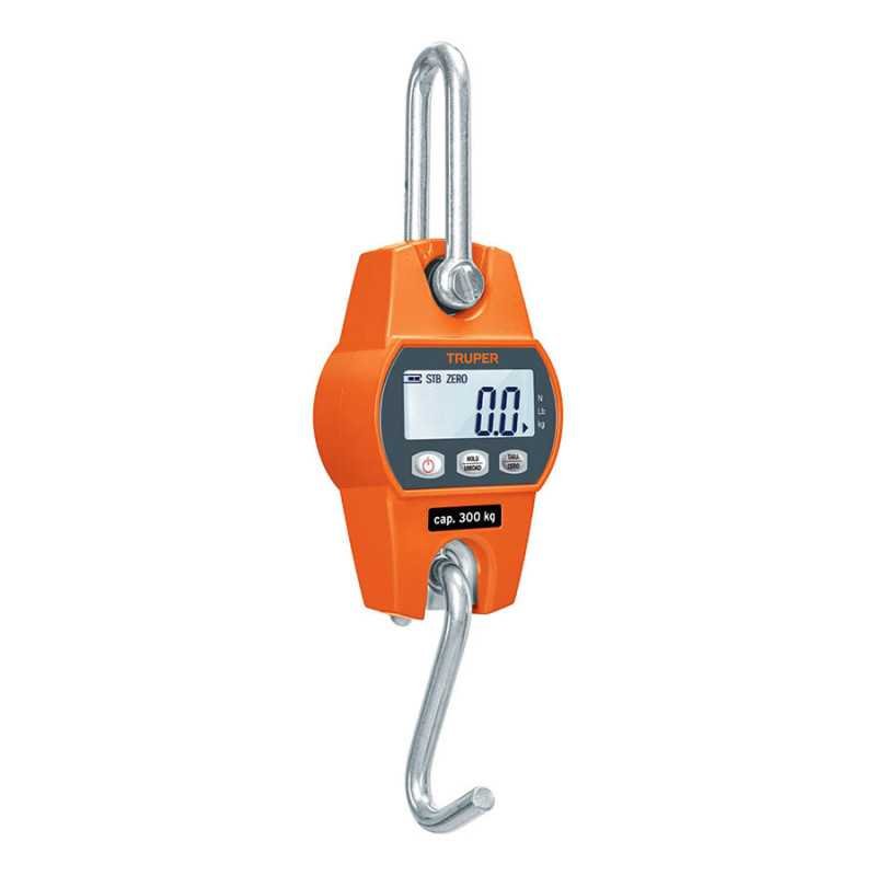 Báscula Capacidad 300 Kg Electrónica Colgante, Truper